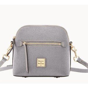 Dooney & Bourke Saffiano Domed Crossbody Smoke,Bag